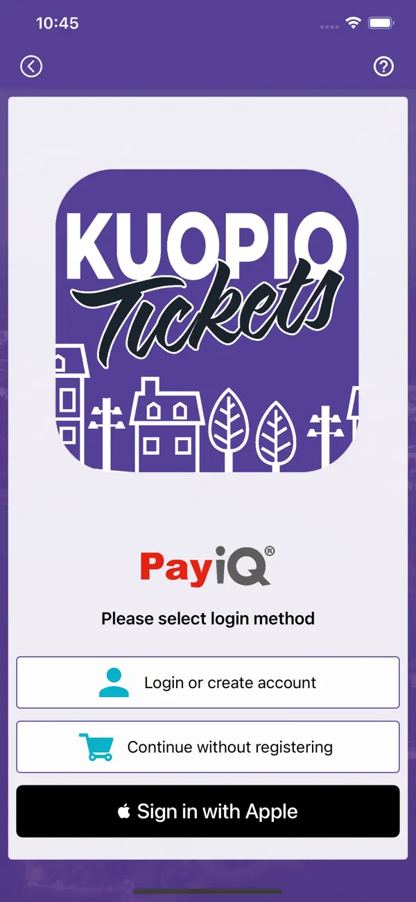 Screenshot #1 pour Kuopio Tickets