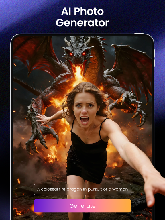 SeaArt: AI Photo & Video Maker iPad screenshot 1 - Graphics & Design app