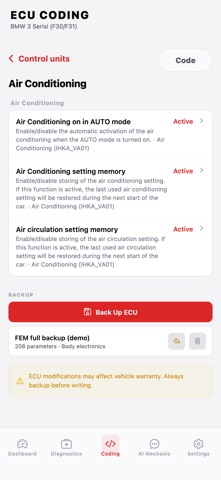CarCoding: OBD2 Car Scanner Screenshot 9 of 10