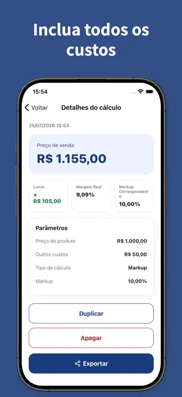 Calculadora de Margem de Lucro screenshot 7 of 8
