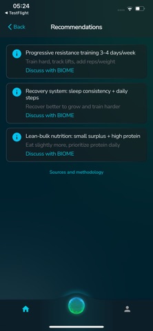 Biome - AI Health Assistant iPhone screenshot