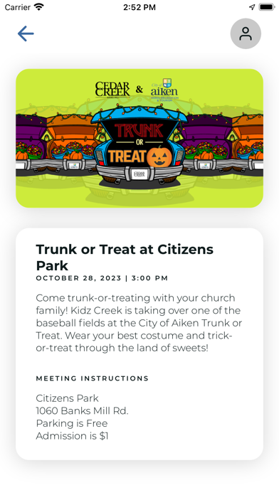 Cedar Creek Church Screenshot