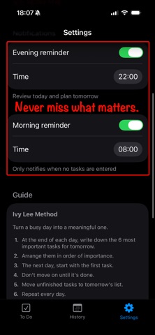 Ivy To Do - Task Checklist Screenshot 3 of 3