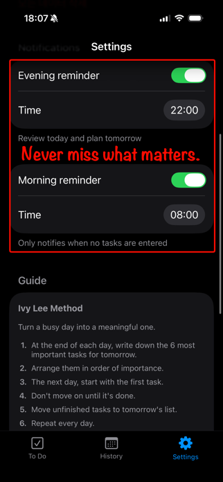 Ivy To Do - Task Checklist Screenshot 3 of 3