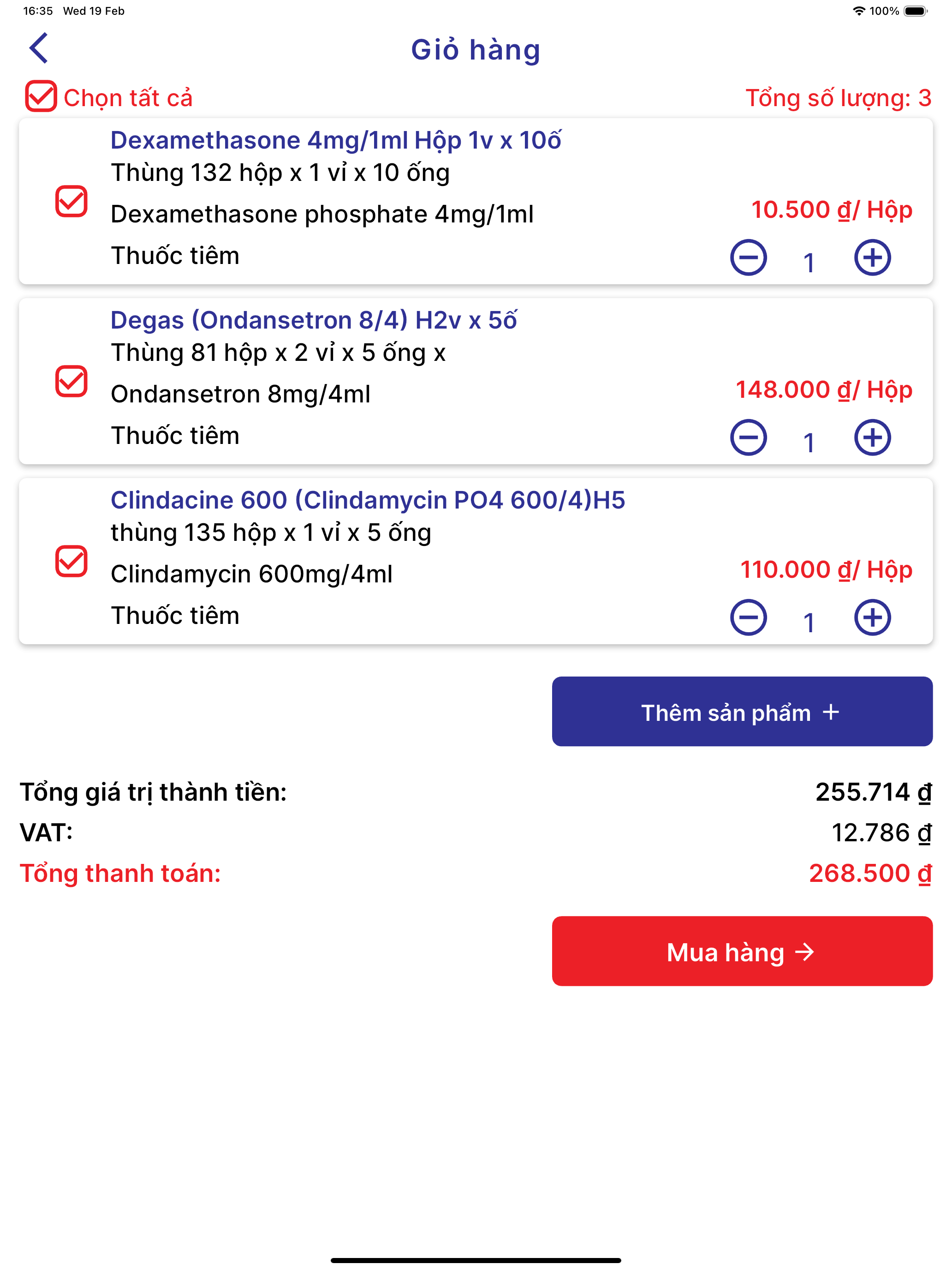 Vinphaco - Sales App