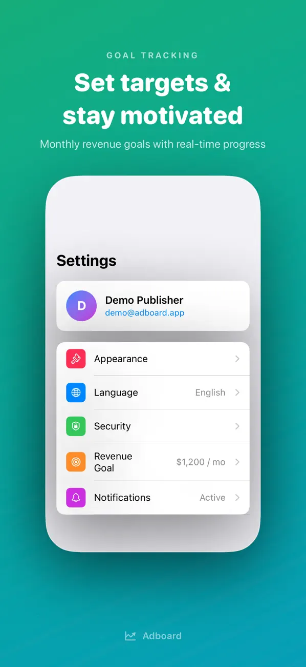 Screenshot #3 pour Adboard - Admob AI Dashboard