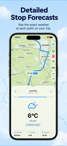 RouteCast: Route Weather iPhone screenshot
