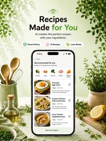 AI Recipe Planner - Harapeko iPad screenshot