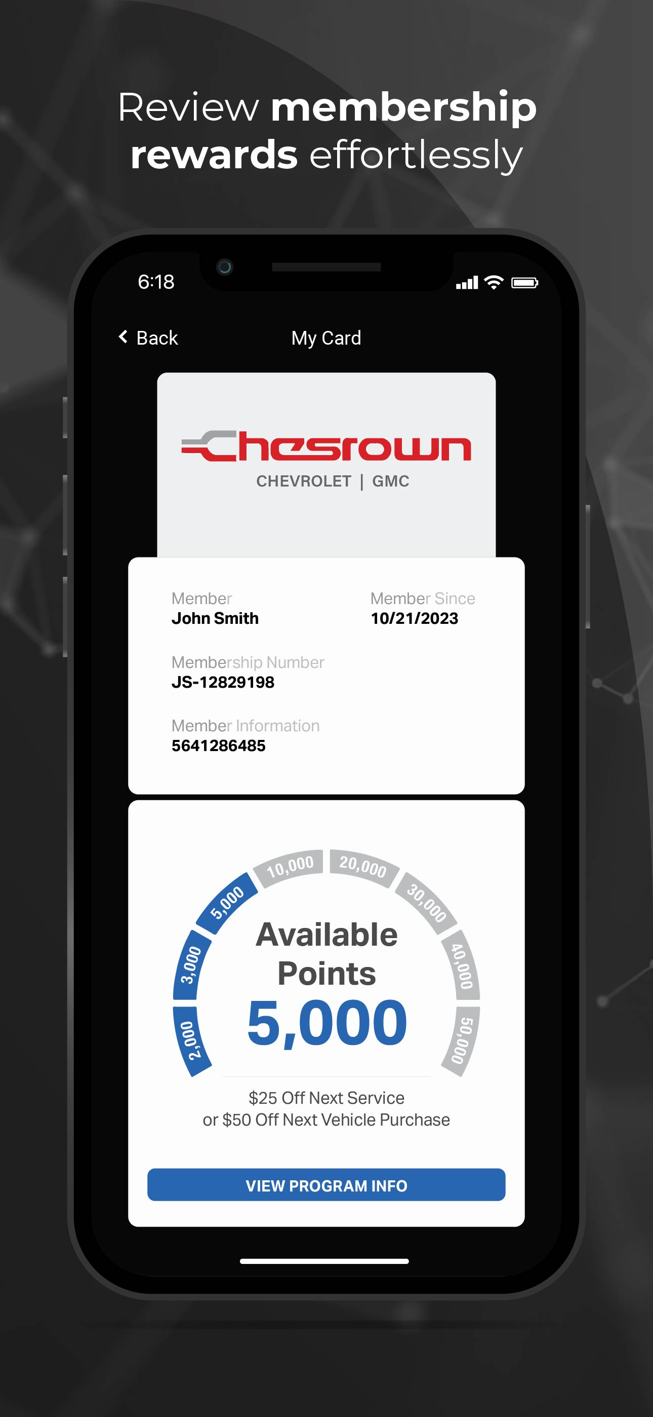 myChesrown Owner Rewards screenshot 6