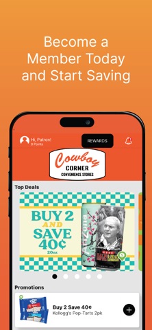 Cowboy Corner CC Rewards iPhone screenshot