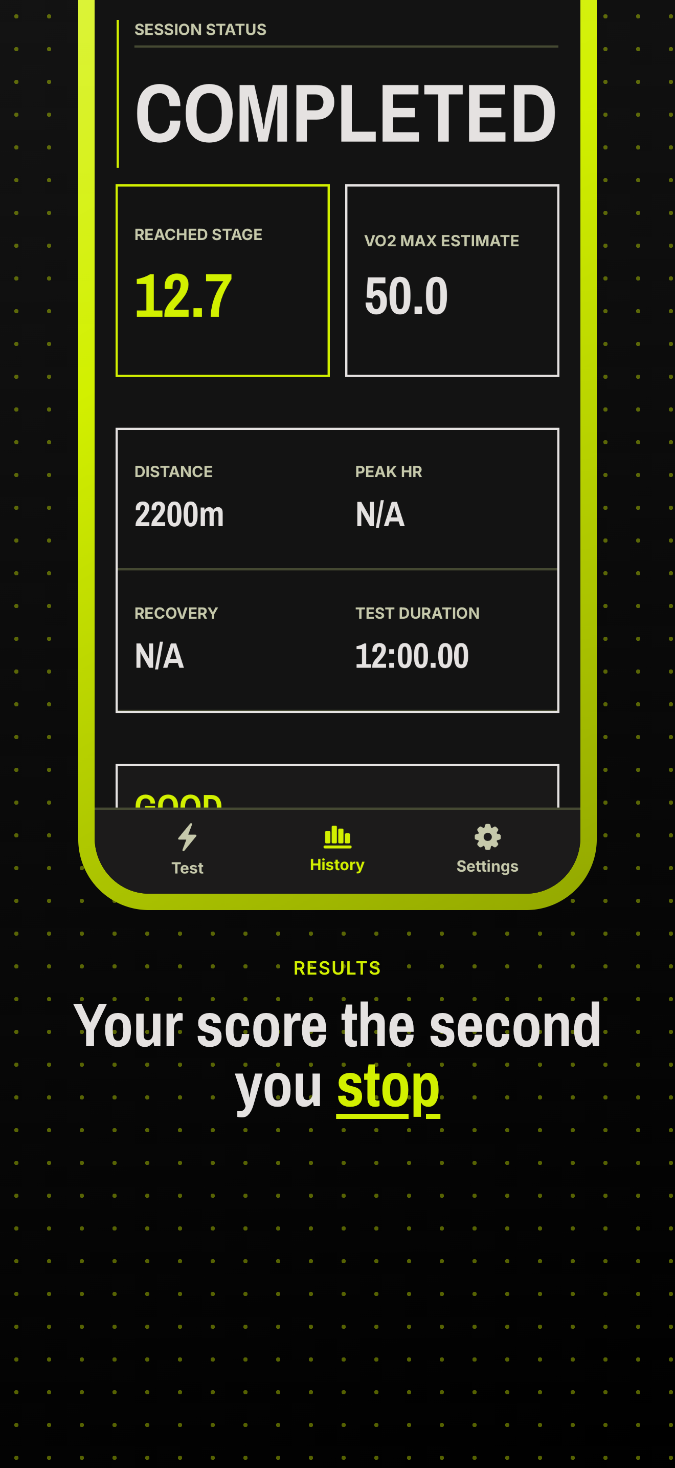 BeepArc: Beep Test & VO2 Max screenshot 3