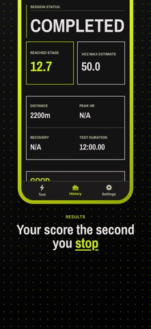 BeepArc: Beep Test & VO2 Max iPhone screenshot