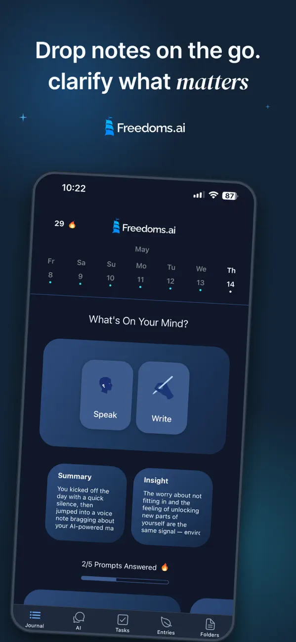 Screenshot #1 pour Freedoms.ai