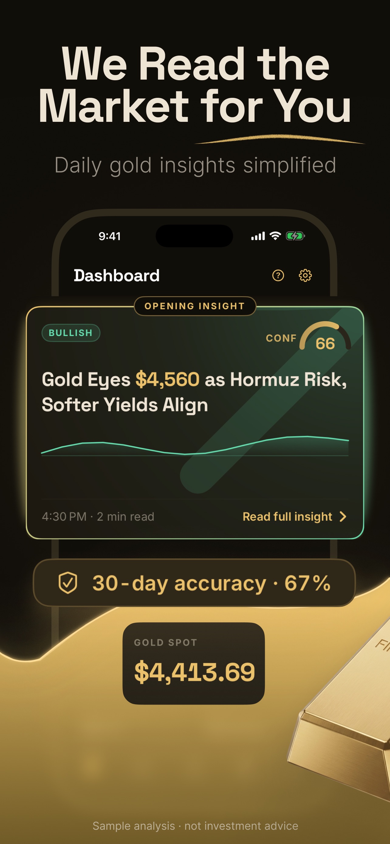 Screenshot 1 of Gold Insight: Market Analyst