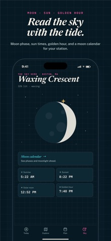 Perigee Tides: Chart & Times iPhone screenshot