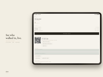 ohm — open house, measured iPad screenshot