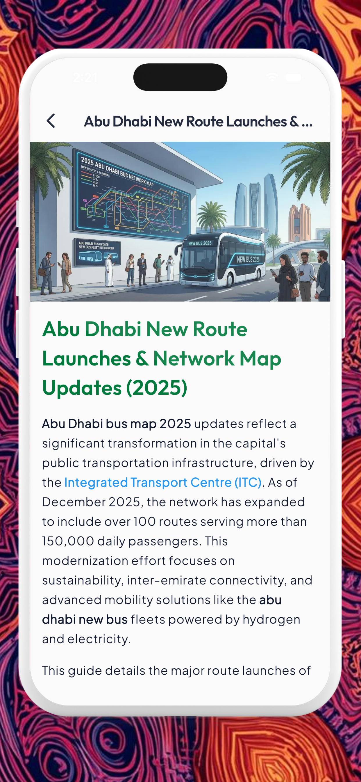 Abu Dhabi Bus Routes screenshot 6