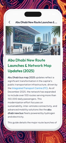 Abu Dhabi Bus Routes iPhone screenshot