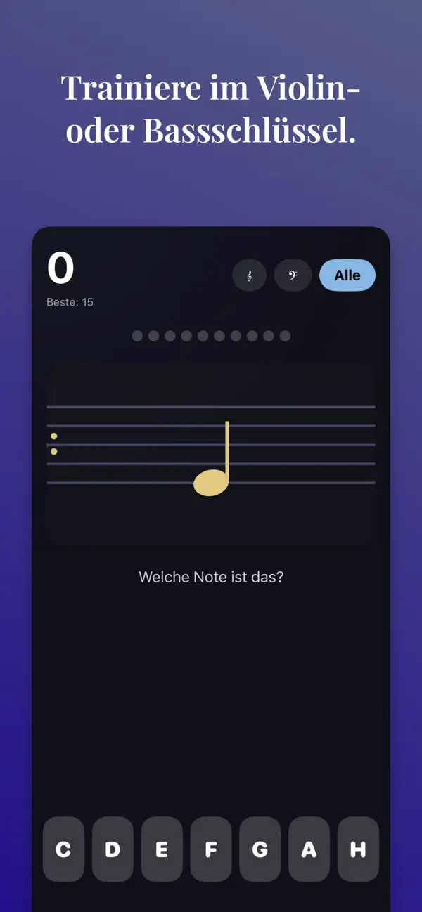 Screenshot #3 pour Notentrainer - Noten lesen