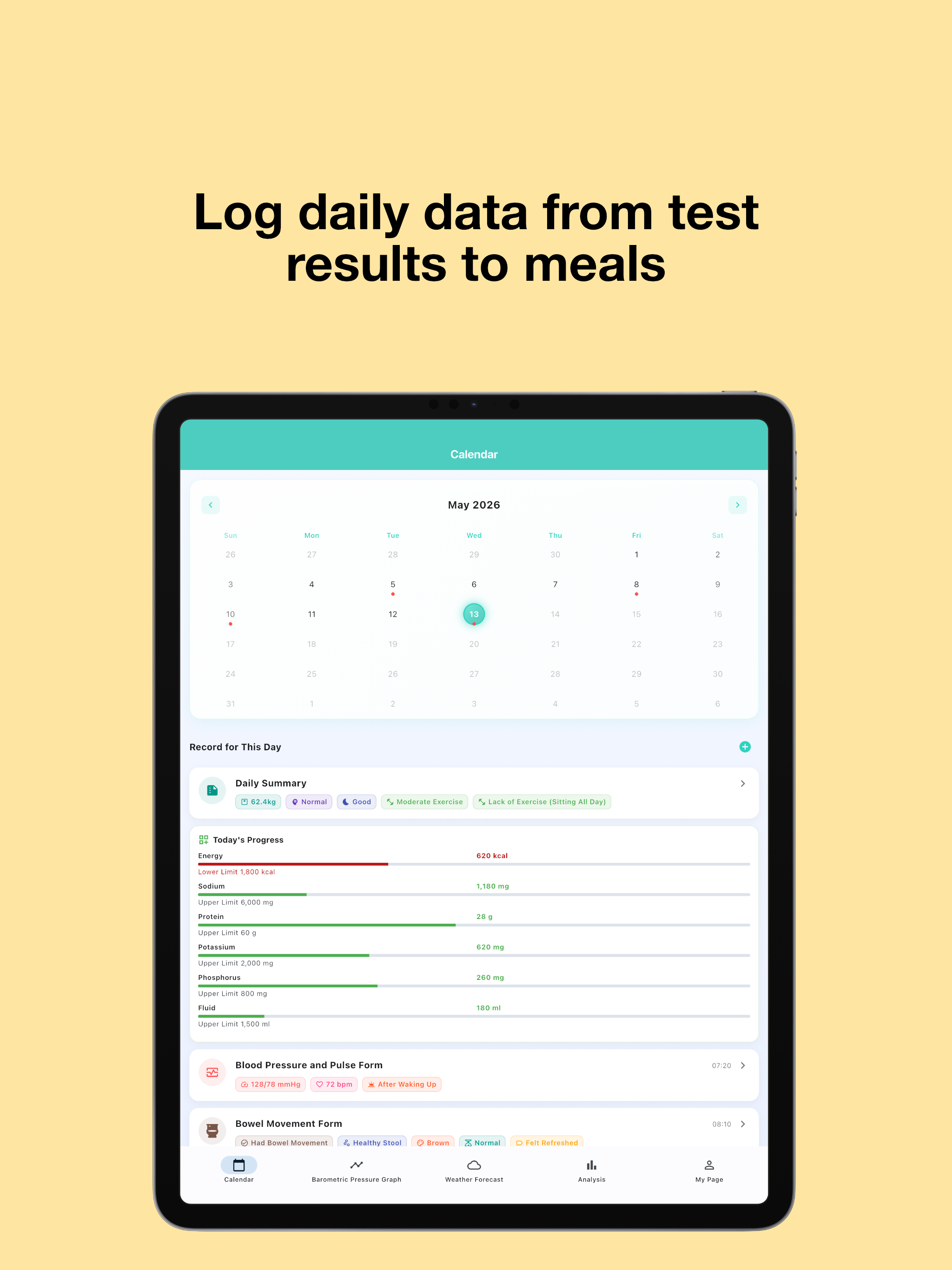 Kidney Care Tracker & Analysis screenshot 10