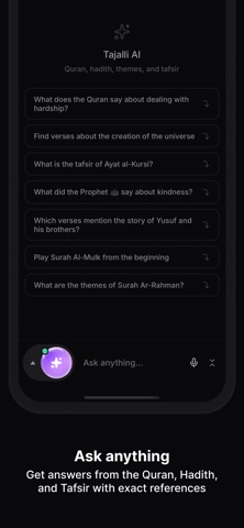Tajalli: AI Quran Companion screenshot