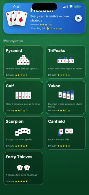 Classic Solitaire: 10 Games screenshot 2