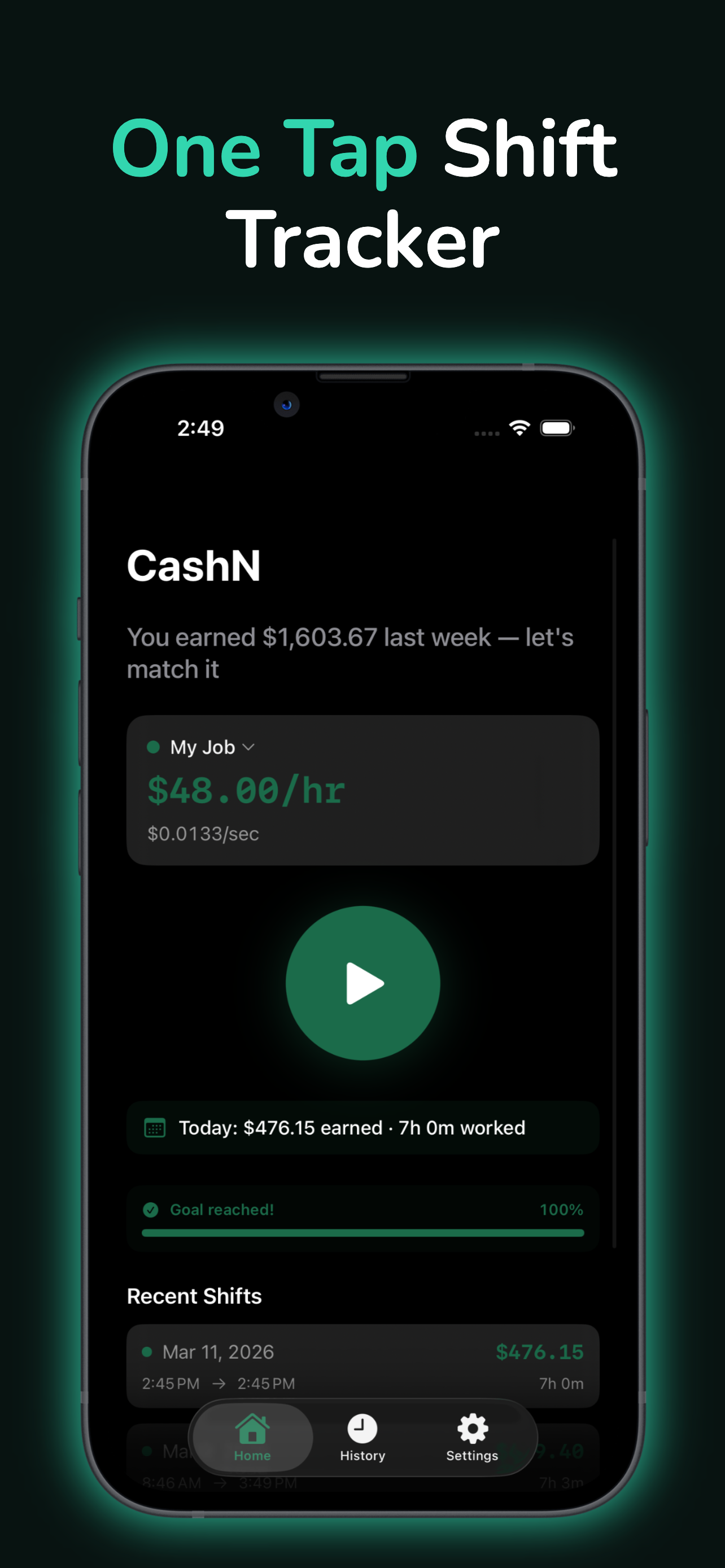 CashN: Live Earnings Counter screenshot 3