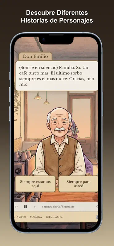 Coffee Chat: Juego de Elección screenshot 2 of 6