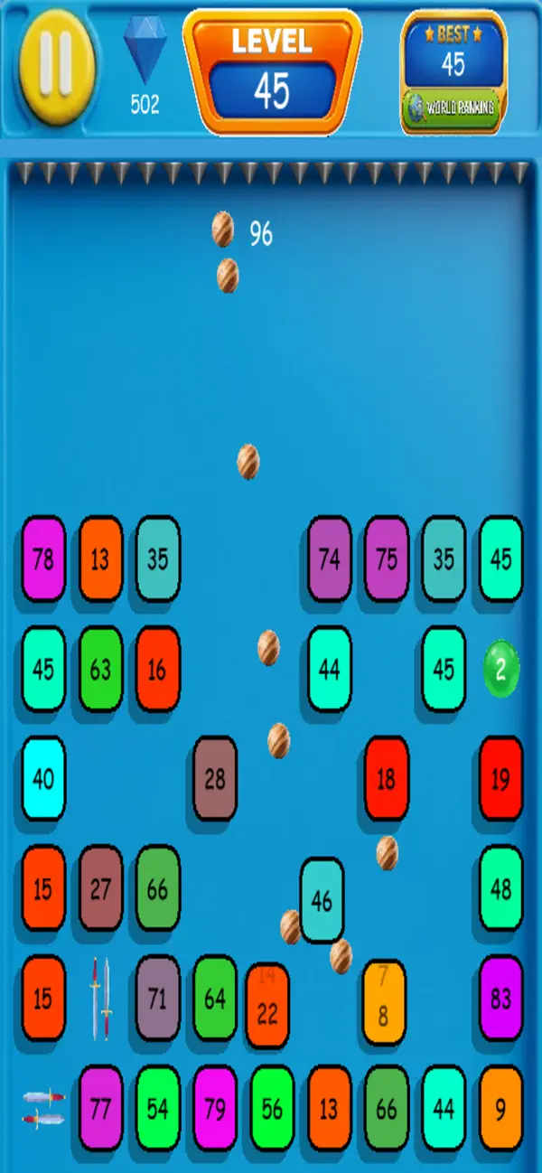 Screenshot #1 pour Balls Hits Bricks