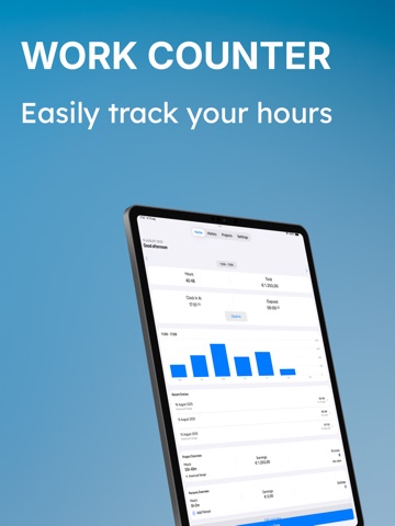 Work Counter: Hours Tracker ipad screenshot 2