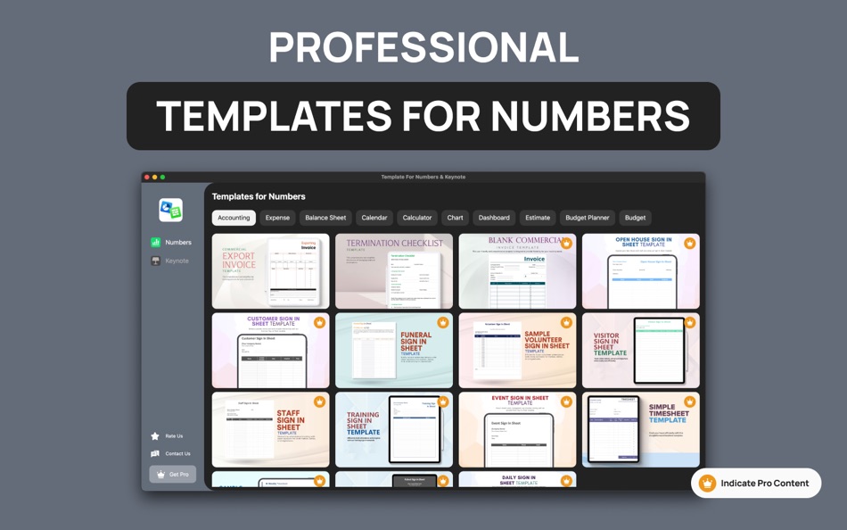 #6. Template For Numbers & Keynote (macOS) 由: Faisal Musthaq