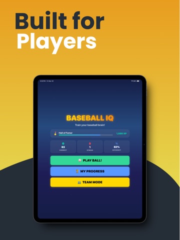 Baseball IQ Pro iPad screenshot