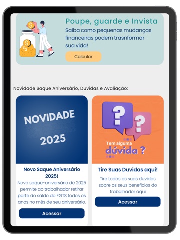 FGTS 2026 - Consulta Valores iPad screenshot 4