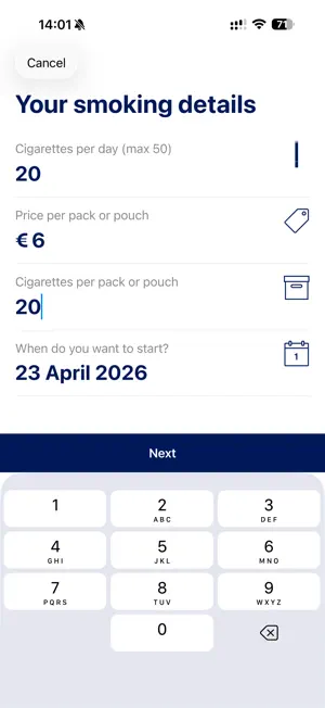 QSmoking screenshot 2