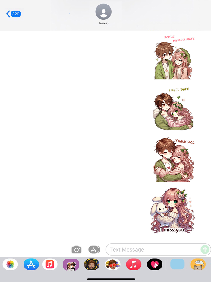 Miko and Kai, Love Stickers