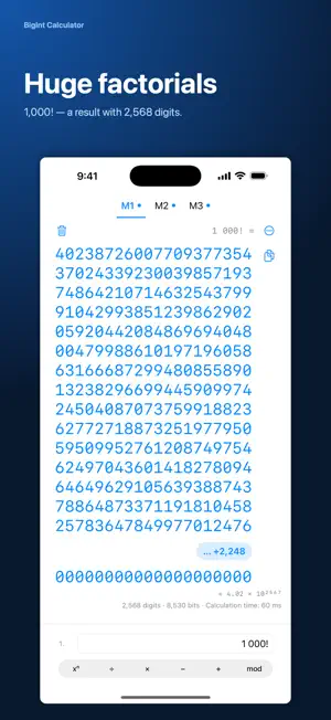BigInt Calculator screenshot 2