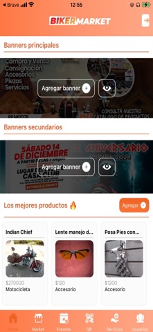 Bikermarket Admin screenshot