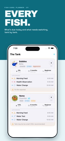 Fish Care: AI Planner Screenshot 1 of 6