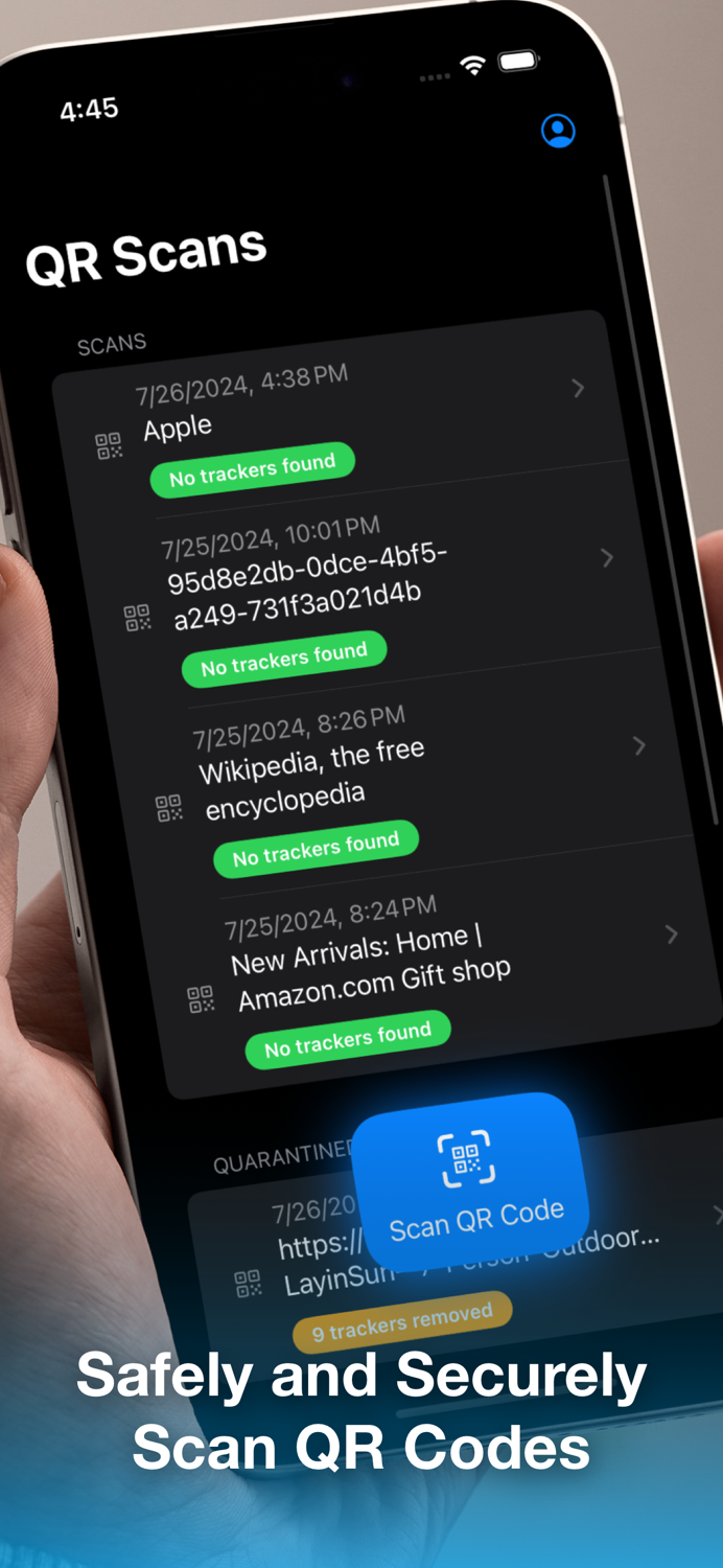 SafeQR Reader • Block Scams