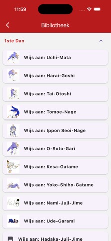 Judo Examen Trainer screenshot