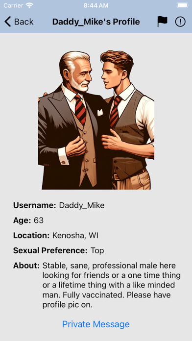 Gay Older Men Chat Screenshot