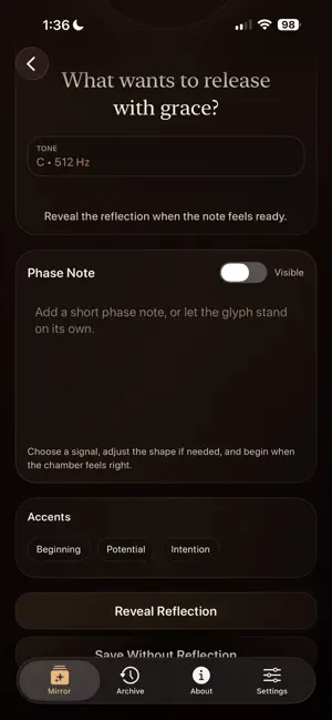 Tone Mirror Journal screenshot 2