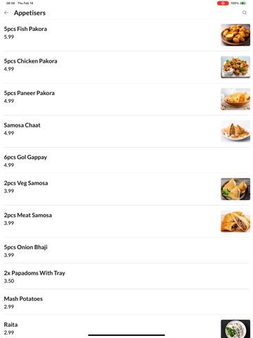 Jaan's Restaurant Blackburn iPad screenshot