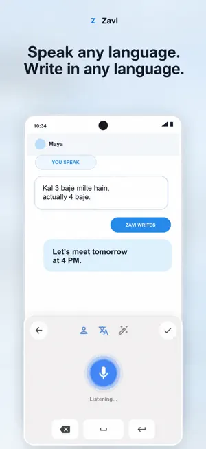 Zavi AI Voice Typing Keyboard screenshot 1