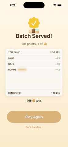 Word Batch iPhone screenshot