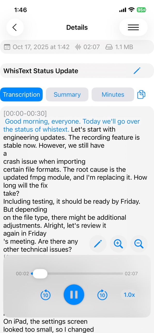 iPhone screenshot