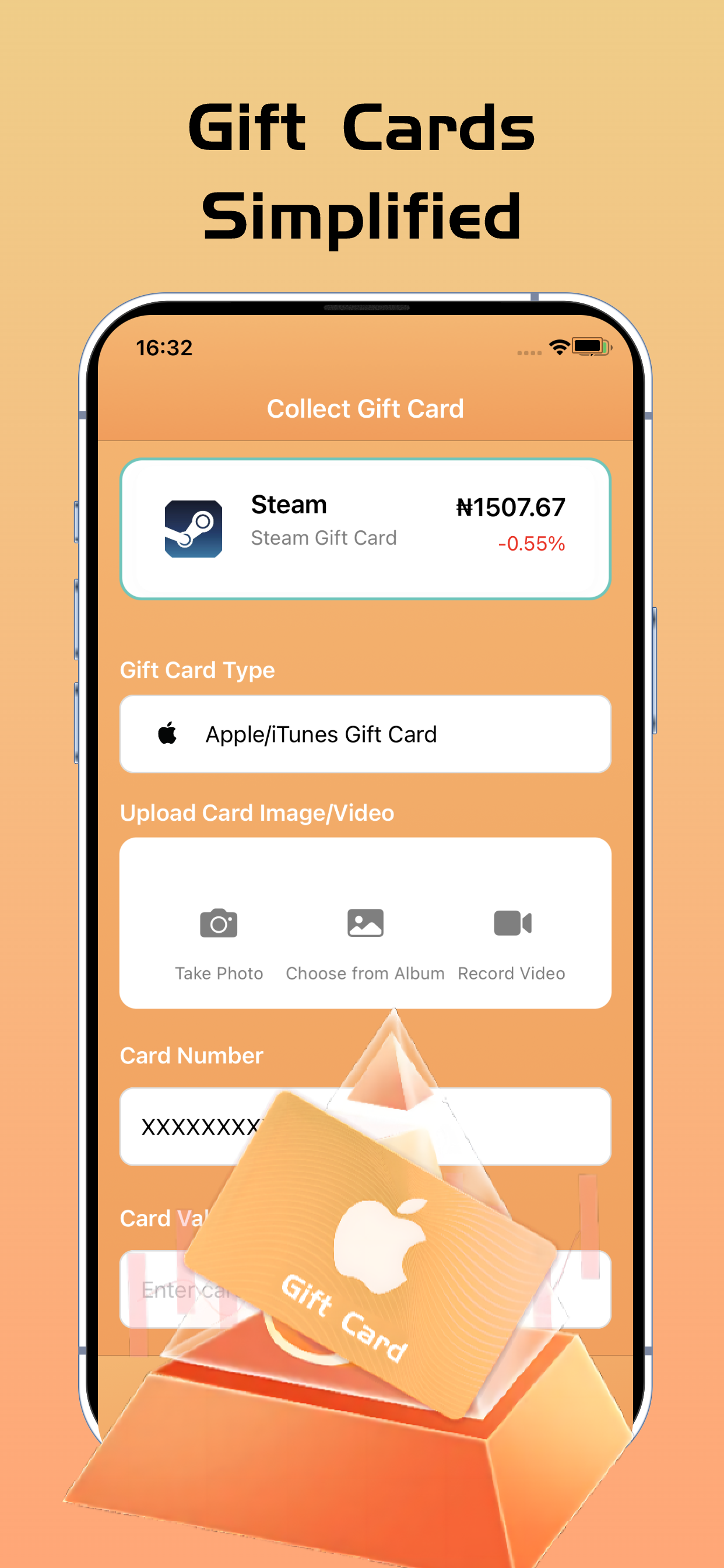 Gift card on Rex -CheckBalance