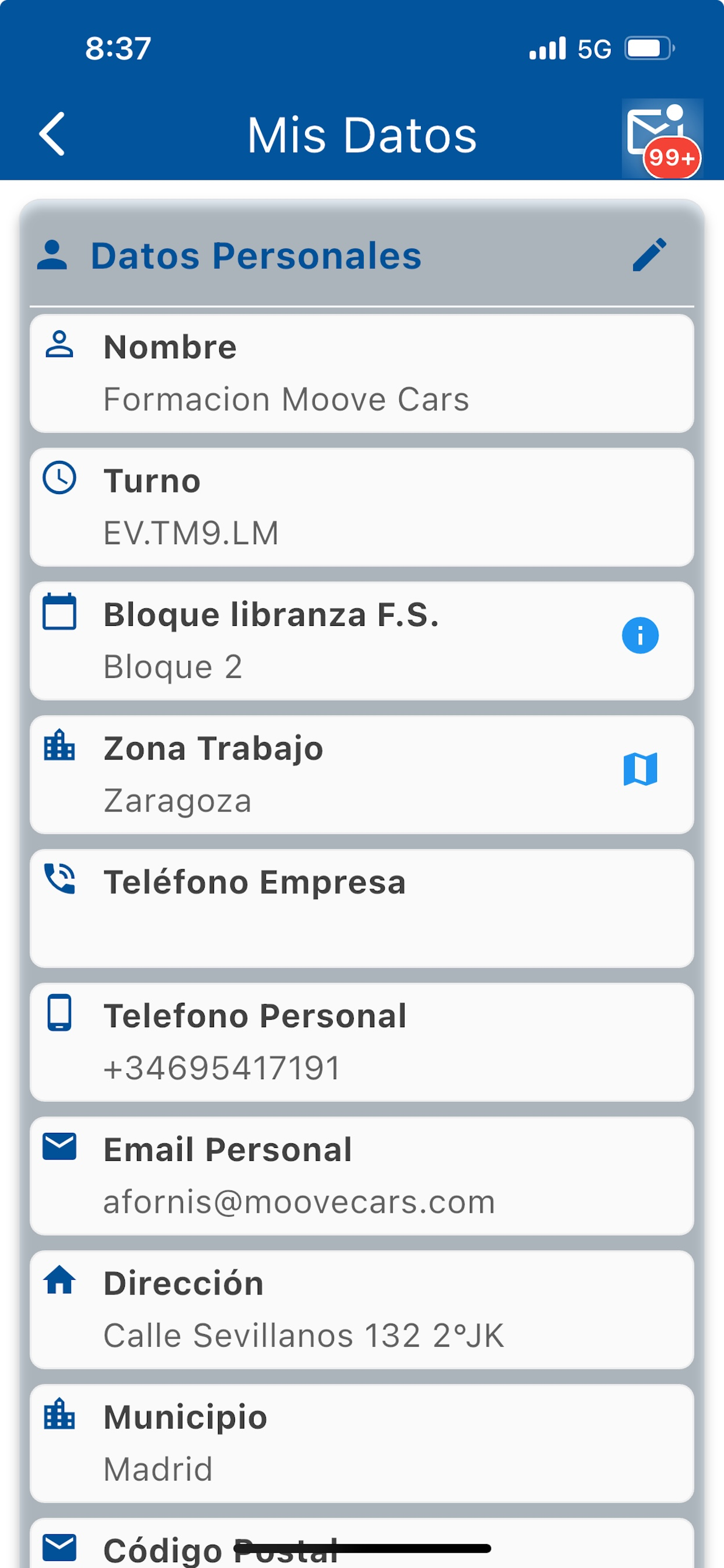 Moovefleet Driver screenshot 3