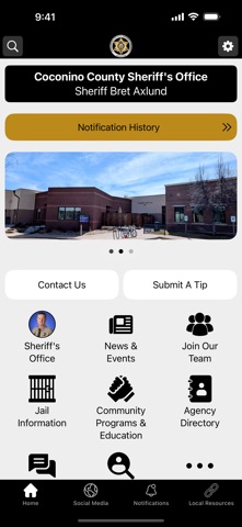 Coconino County Sheriff AZ iPhone screenshot