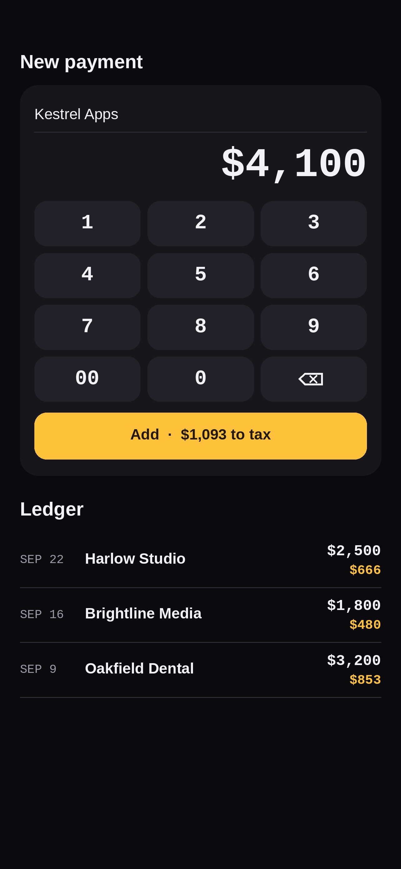 Screenshot 2 of Set Aside for Tax